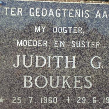 BOUKES Judith G. 1960-1991