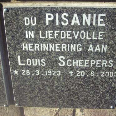 PISANIE Louis Scheepers, du 1923-2003