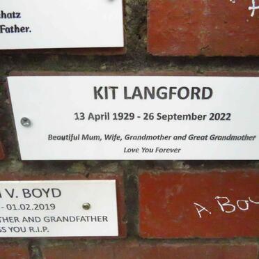 LANGFORD Kit 1929-2022
