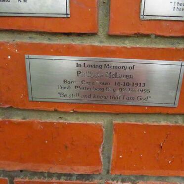 MCLAREN Philippa 1913-1995