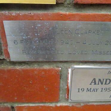 CLARKE Kathleen 1940-2021