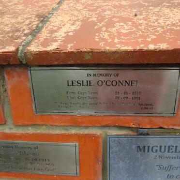 O'CONNEL Leslie 1912-1991