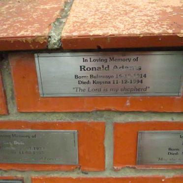 ADAMS Ronald 1914-1994