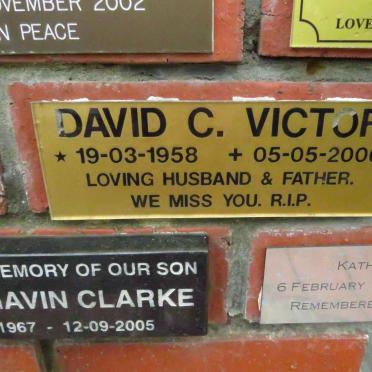 VICTOR David C. 1958-2006
