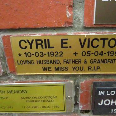 VICTOR Cyril E. 1922-1997