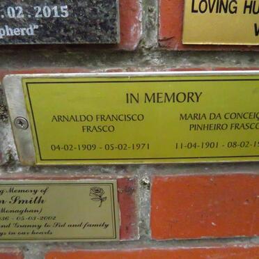 FRASCO Arnaldo Francisco 1909-1971 &amp; Maria da Conceicao Pinheiro 1901-1980