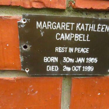 CAMPBELL Margaret Kathleen 1905-1999