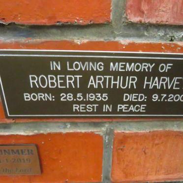 HARVEY Robert Arthur 1935-2004