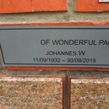 MORGAN Johannes W. 1932-2015 &amp; Jeanette J.S. 1938-2010