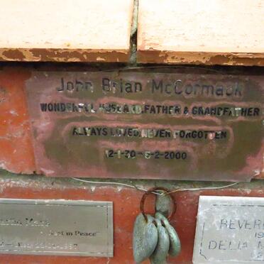 MCCORMACK John Brian -2000