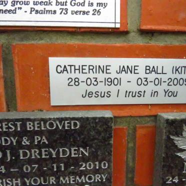 BALL Catherine Jane 1901-2009