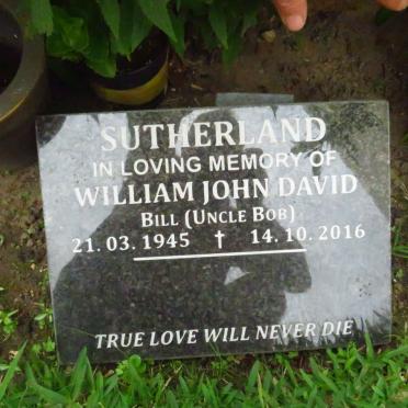 SUTHERLAND William John David 1945-2016