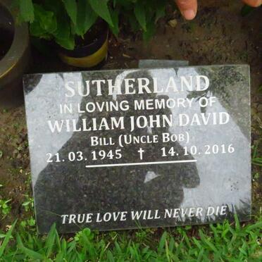 SUTHERLAND William John David 1945-2016