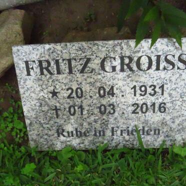 GROISS Fritz 1931-2016