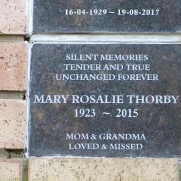 THORBY Mary Rosalie 1923-2015