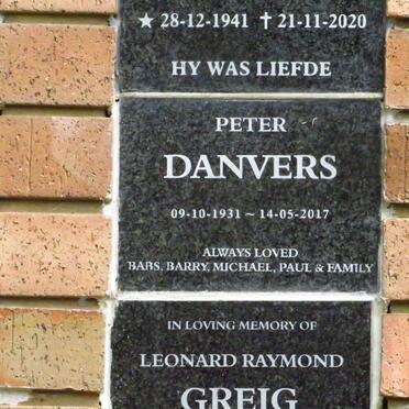DANVERS Peter 1931-2017