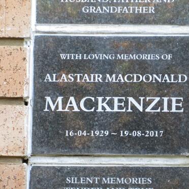 MACKENZIE Alastair Macdonald 1929-2017