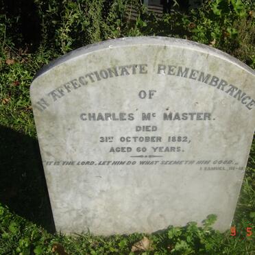 McMASTER Charles -1882