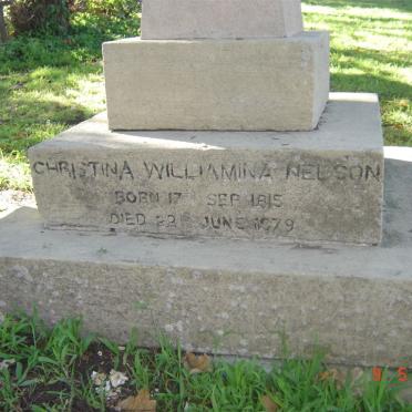 NELSON  Christina Williamina 1815-1879