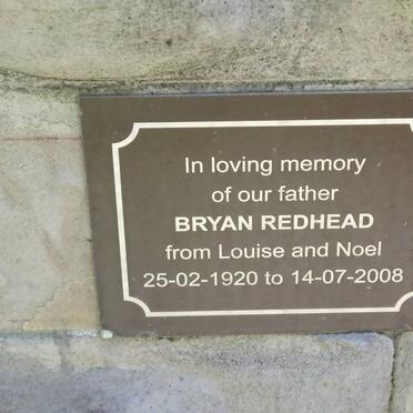 REDHEAD Bryan 1920-2008