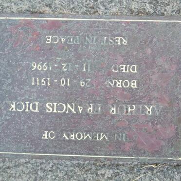 DICK Arthur Francis 1911-1996