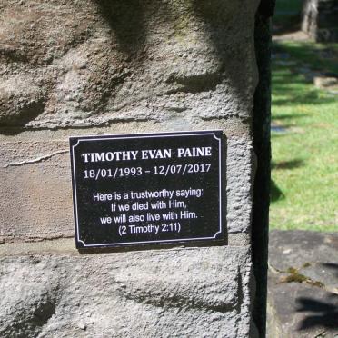PAINE Timothy Evan 1993-2017