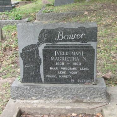 BOWER Magrietha N. nee VELDTMAN 1909-1958