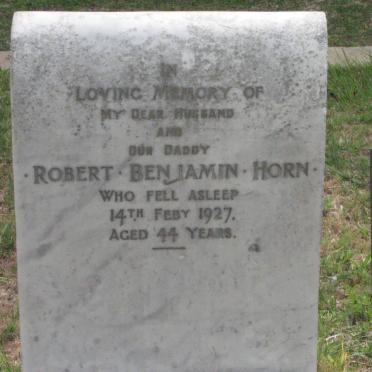 HORN Robert Benjamin -1927