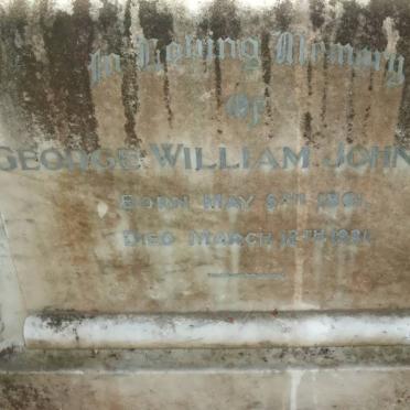 JOHNSON George William 1861-1931