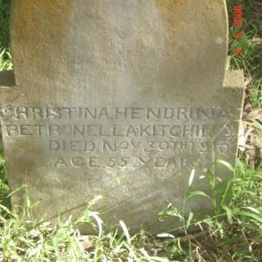 KITCHING Christina Hendrina Petronella -1910
