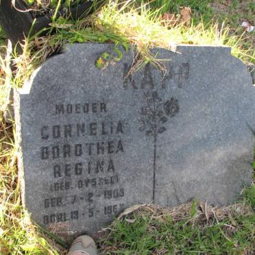 KAPP Cornelia Dorothea Regina nee DYSSEL 1903-1962