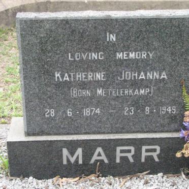MARR Katherine Johanna nee METELERKAMP 1874-1949