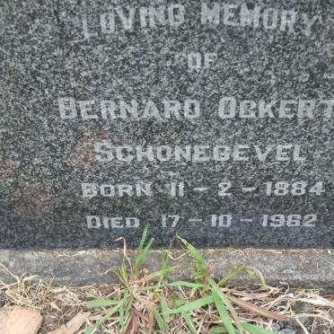 SCHONEGEVEL Bernard Ockert 1884-1962