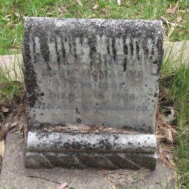 BREWIN Alice nee McMASTER 1881-1956