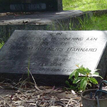 BARNARD Abraham Reyners 1879-1934