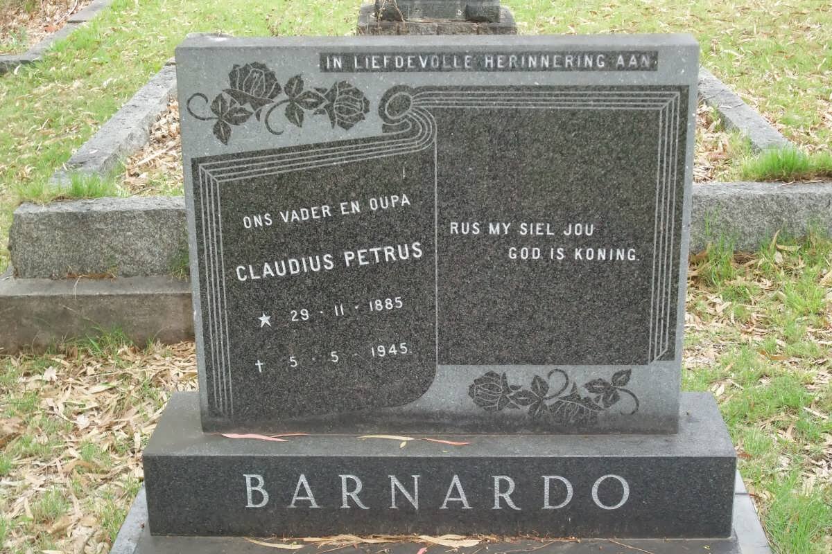 BARNARD Claudius Petrus 1885-1945