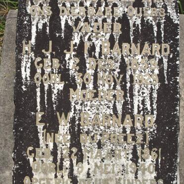 BARNARD H.J.J.F. 1859-1929 &amp; E.W.DU PREEZ 1861-1940