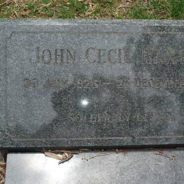 1BAXTER John Cecil 1926-1959