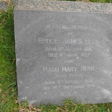 BERN Bruce James 1895-1957 & Maude Mary TOPLIS 1894-1942