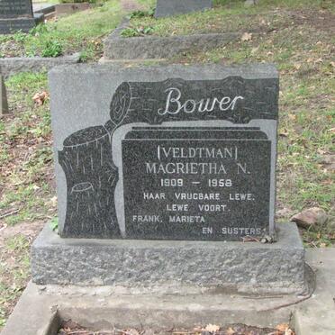 BOWER Magrietha N. nee VELDTMAN 1909-1958