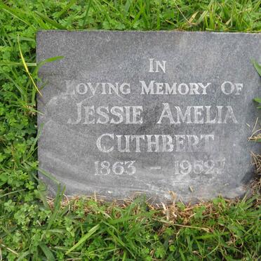 CUTHBERT Jessie Amelia 1863-1952