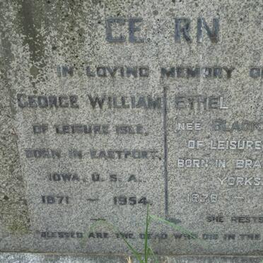 CEARN George William 1871-1954 &amp; Ethel Sarah BLACKWELL 1878-1957
