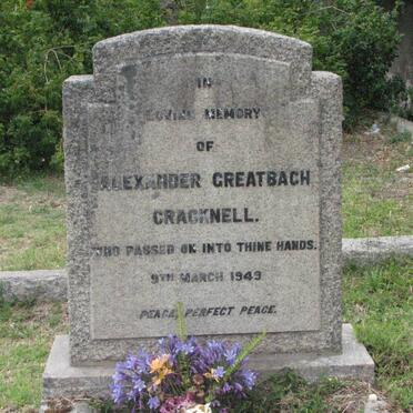 CRACKNELL Alexander Greatbach -1949