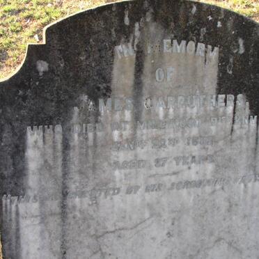 CARRUTHERS James -1887