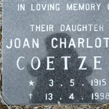 COETZEE Charlotte 1915-1998