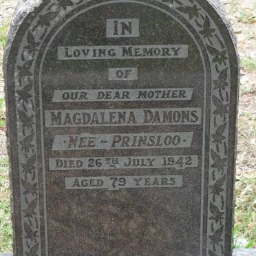 DAMONS Magdalena nee PRINSLOO   -1942