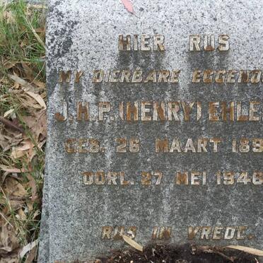 EHLERS J.H.P. 1894-1946