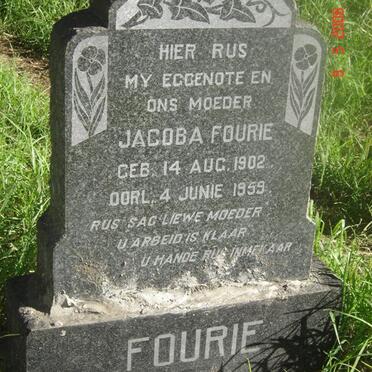 FOURIE Jacoba 1902-1959
