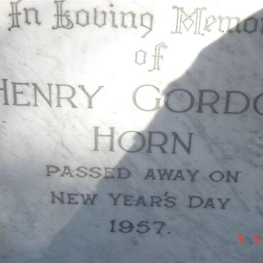 HORN Henry Gordon 1957