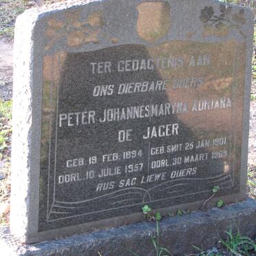 JAGER Pieter Johannes, de 1894-1957 &amp; Maryna Adriana 1901-1969